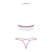 Еротичний комплект мереживний Obsessive Lilyanne 2-pcs set white S/M