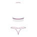 Еротичний комплект мереживний Obsessive Lilyanne 2-pcs set white S/M