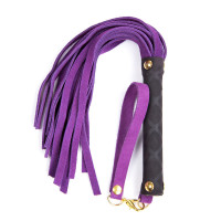 Флоггер DS Fetish Leather flogger S purple Флоггер DS Fetish Leather flogger S purple