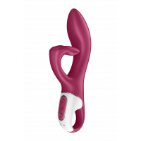 Гибкий двойной вибратор SATISFYER EMBRACE ME бордовый Гибкий двойной вибратор SATISFYER EMBRACE ME бордовый