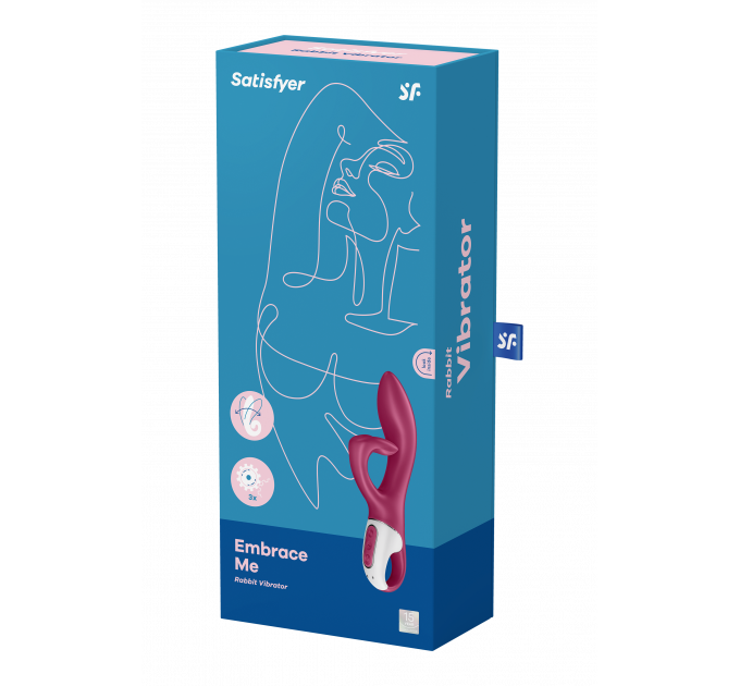 Гнучкий подвійний вібратор SATISFYER EMBRACE ME BERRY