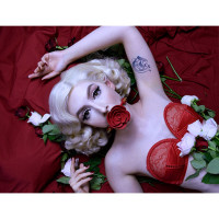 Кляп у формі Троянди червоний Rose Ball Gag UPKO