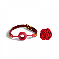 Кляп у формі Троянди червоний Rose Ball Gag UPKO
