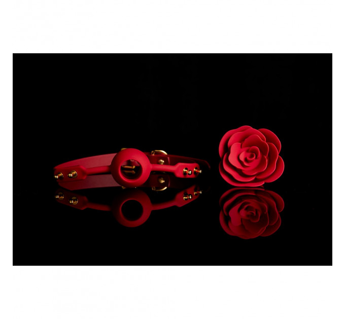 Кляп в форме Розы красный Rose Ball Gag UPKO