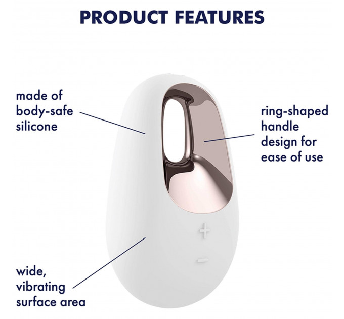 Кліторальний накладний вібратор Satisfyer Layons Temptation білий