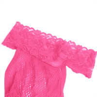 Комбинезон кружевной Star Night в сеточку, розовый, XS-M