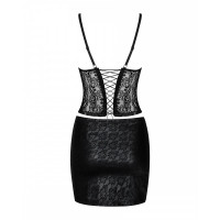Комплект Obsessive Felisita корсет та спідниця S/M