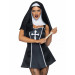 Костюм монашки Leg Avenue, М, Naughty Nun 2 предмета, черный