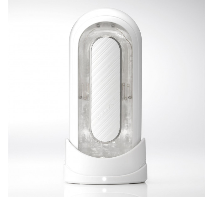 Мастурбатор с вибрацией TENGA Zero Flip Gravity белый