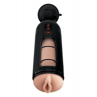 Мастурбатор с вибро Pipedream PDX Elite Vibrating Mega Milker черный, 23.9 см