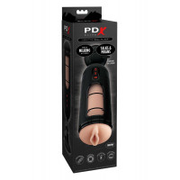 Мастурбатор с вибро Pipedream PDX Elite Vibrating Mega Milker черный, 23.9 см