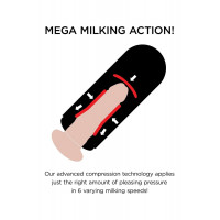 Мастурбатор с вибро Pipedream PDX Elite Vibrating Mega Milker черный, 23.9 см