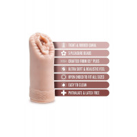 Мастурбатор вагина Blush Enlust Alyssa с бусинами внутри, 13.9 см