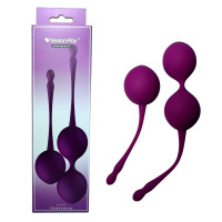 Набір вагінальних кульок Passion Play для вправ Кегеля, фіолетові, 2 шт.