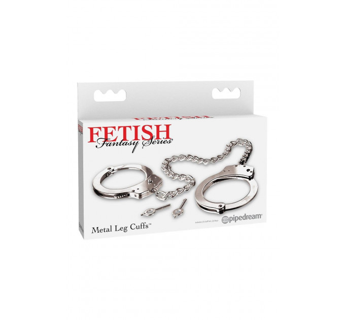 Оковы на ноги металлические Pipedream Fetish Fantasy Series серебристые
