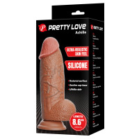 Реалистичный фаллоимитатор большой PRETTY LOVE на присоске, 22 х 5.2 см