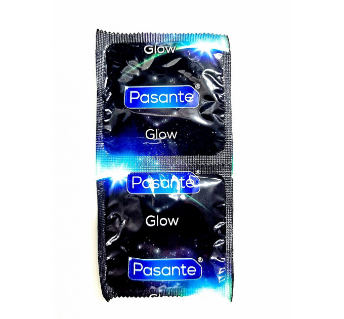 Презервативы светящиеся в темноте , Pasante Glow Condoms ,53 мм (цена за 6 штук)