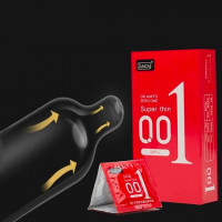 Презервативы из натурального латекса Muaisi Red 001 (в упаковке 3 шт)