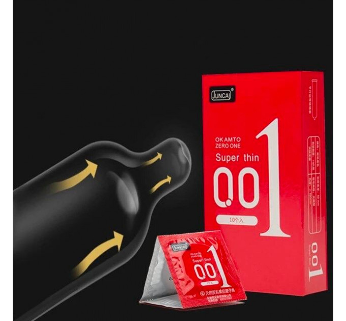 Презервативы из натурального латекса Muaisi Red 001 (в упаковке 3 шт)
