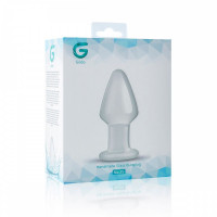 Пробка скло прозора Gildo Glass buttplug No. 25