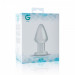 Пробка стекло прозрачная Gildo Glass Buttplug No. 25