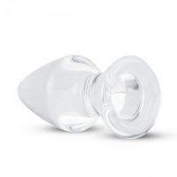 Пробка скло прозора Gildo Glass buttplug No. 25