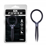 Регулируемое эрекционное кольцо-лассо Chisa GK Power, черное