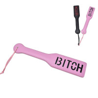 Шльопавка квадратна з написом Bitch PADDLE, рожева, 31,5 см