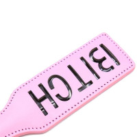 Шльопавка квадратна з написом Bitch PADDLE, рожева, 31,5 см