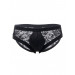 Труси чоловічі Star Night напівпрозорі, з мереживом, чорні, L