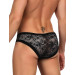Труси чоловічі Star Night напівпрозорі, з мереживом, чорні, L
