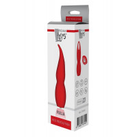 Вибратор Dream Toys Red Revolution Fulla с гибким наконечником лепестком, красный
