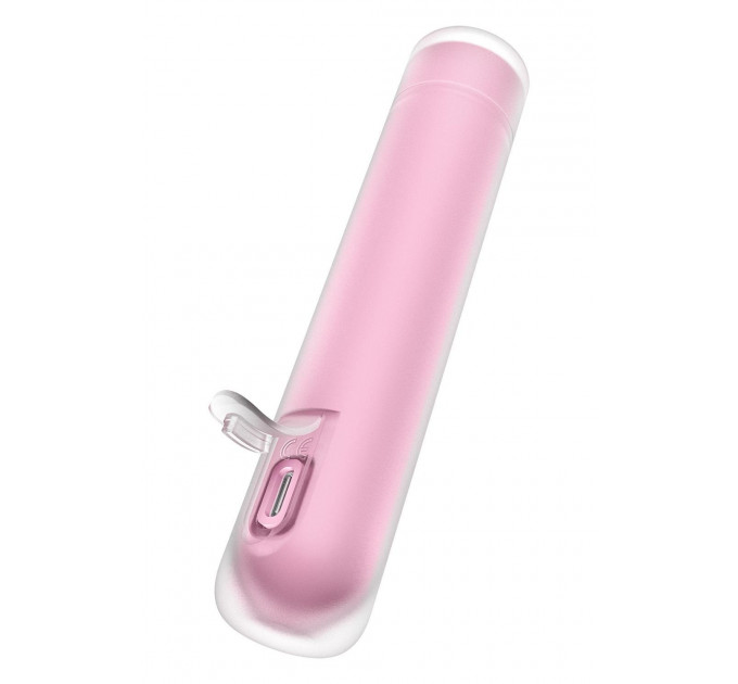 Вакуумний стимулятор Satisfyer First Kiss для клітора, рожевий, 12.5 х 2.5 см