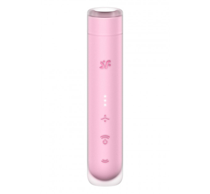 Вакуумний стимулятор Satisfyer First Kiss для клітора, рожевий, 12.5 х 2.5 см