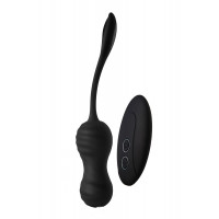 Виброяйцо с пультом управления Dream Toys Dark Desires Virginia черный, 18.6 х 3.5 см