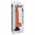 Вибратор c присоской Pipedream Products King Cock 10" Vibrating Cock W/balls - Flesh