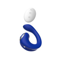 Вібратор для пар із дистанційним пультом Chisa Lust Ripple Meteor, синій