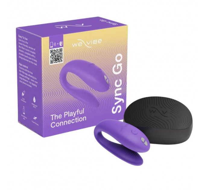 Вибратор для пар We-Vibe Sync Go Light Purple, фиолетовый