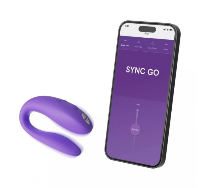 Вибратор для пар We-Vibe Sync Go Light Purple, фиолетовый
