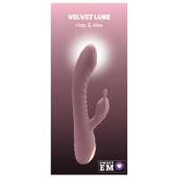 Вибратор-кролик рельефный Sweet Em Velvet Lure 10 режимов вибрации и 5 режимов колебаний, розовый