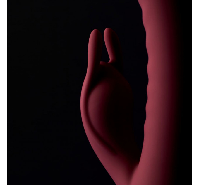 Вибратор-кролик рельефный Sweet Em Velvet Lure 10 режимов вибрации и 5 режимов колебаний, розовый