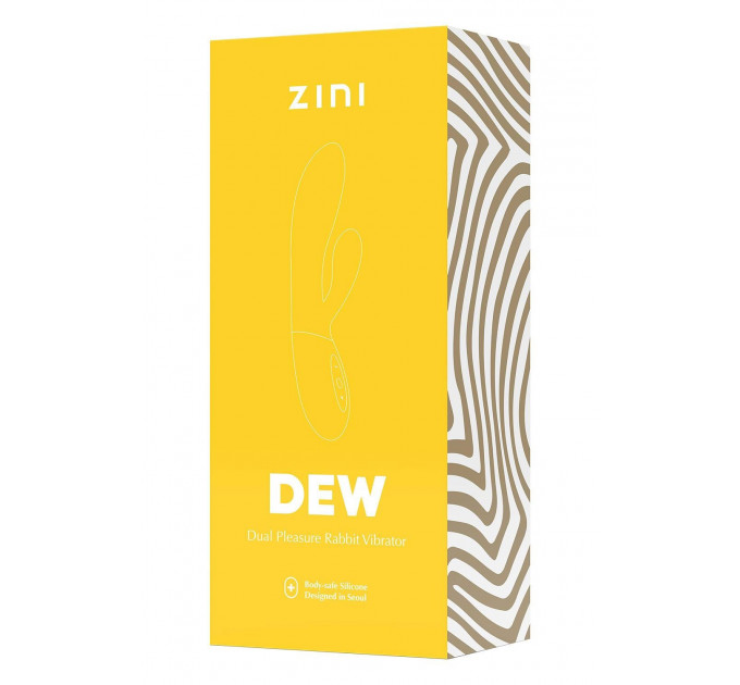 Вибратор-кролик Zini Dew Hydrangea лиловый, 20 х 4 см