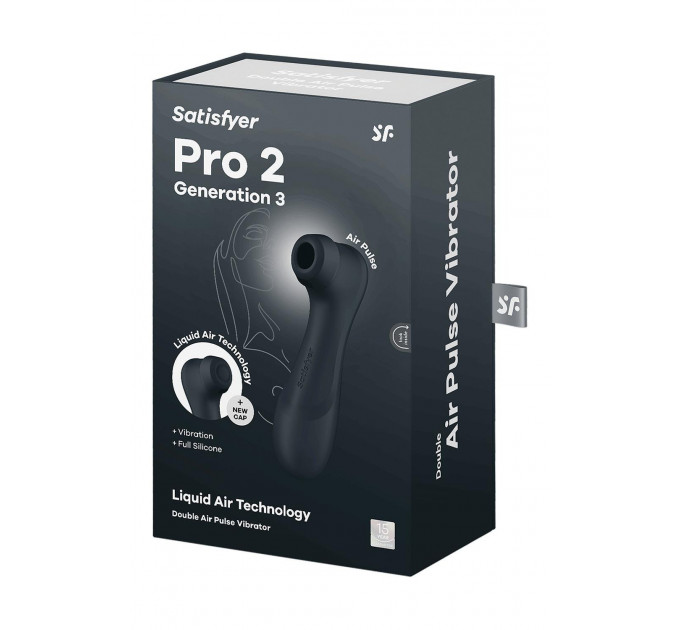 Вибратор с эффектом пульсации Satisfyer Pro 2 Generation 3 черный