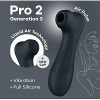 Вибратор с эффектом пульсации Satisfyer Pro 2 Generation 3 черный