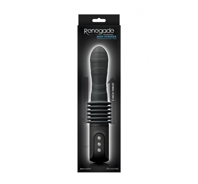 Вибратор с интенсивной вибрацией RENEGADE DEEP STROKER BLACK