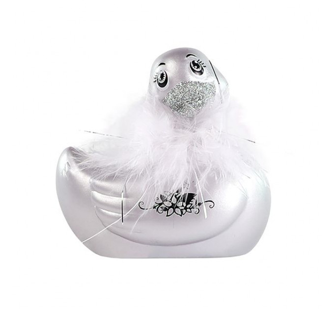 Вибратор уточка Big Teaze Toys Rub My Duckie, серебро