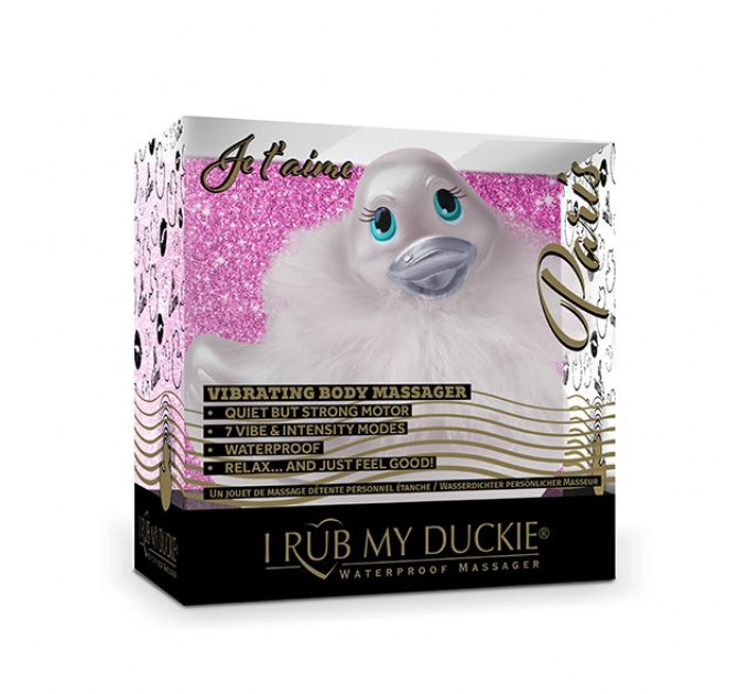 Вибратор уточка Big Teaze Toys Rub My Duckie, серебро