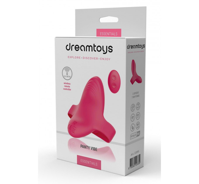 Вибратор в трусики с пультом управления Dream Toys Essentials Panty Vibe, розовый