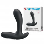 Вібромасажер простати мультишвидкісний PRETTY LOVE Beckie чорний, 12.5 х 3.5 см