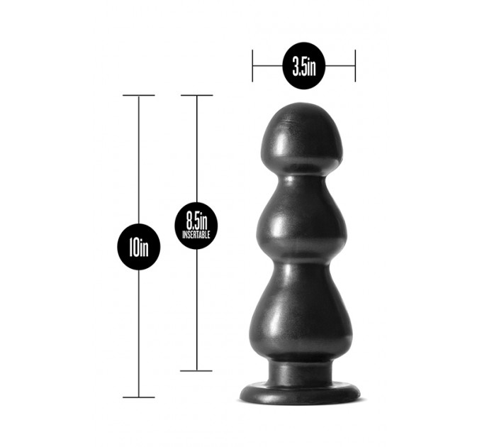 Велика анальна пробка JET FIERCE CARBON METALLIC BLACK